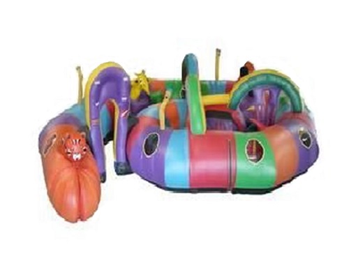 Inflatable Kiddie Maze with a Jungle Animal Theme