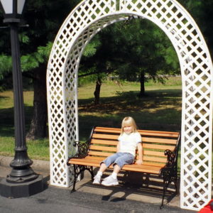 Lattice Arch White for Party Rentals, Weddings and Corporate Events