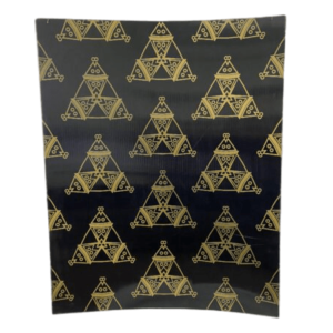 Art Deco Panel Black and Gold Triangles
