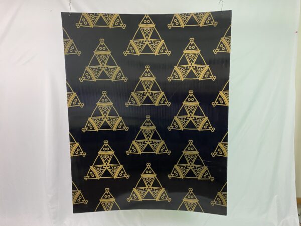 Art Deco Panel Black And Gold Triangles Magic Special Events
