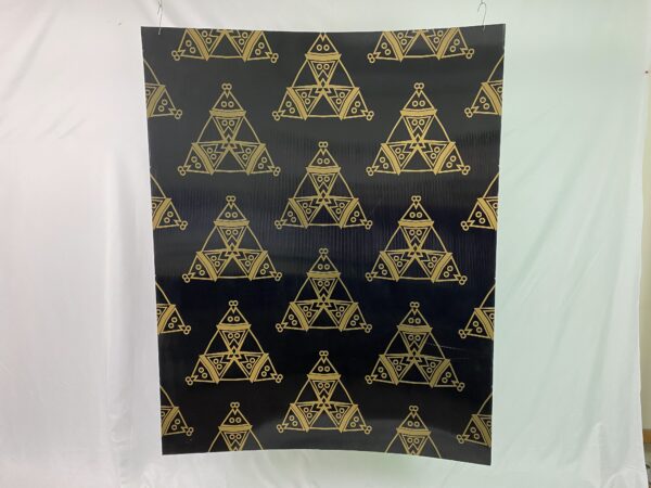 Art Deco Panel Black And Gold Triangles Magic Special Events