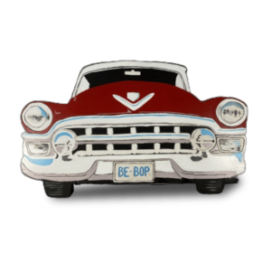 Be Bop Red Cadillac Car 1950s Cutout Prop Decor