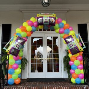 Balloon Arch 1980s Theme Magic Special Events