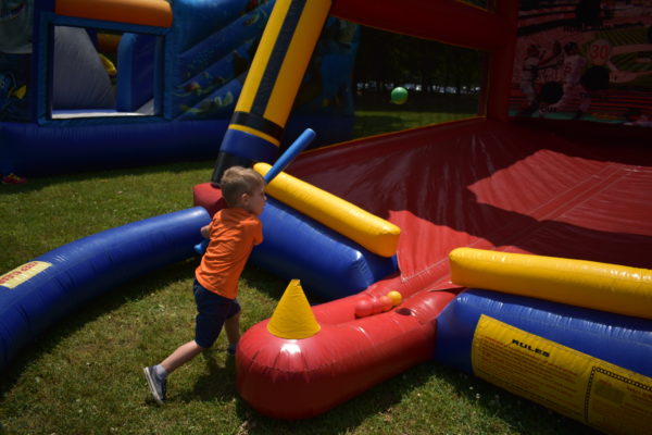 Batter Up Inflatable Sports Challenge Baseball Carnival Game for Party Rentals or Corporate Special Events Hire