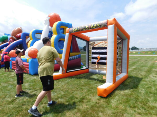 Battle Axe Inflatable Carnival Game Magic Special Events