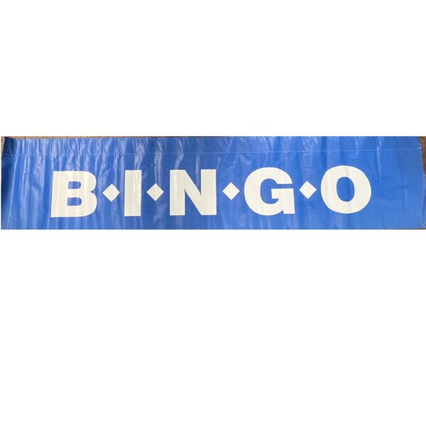 Bingo Blue Banner Sign