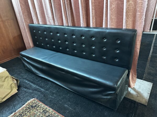Black Banquette Lounge Couch Furniture