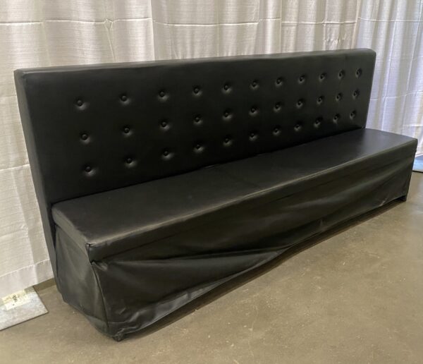 Black Banquette Sofa Seat 8 ft
