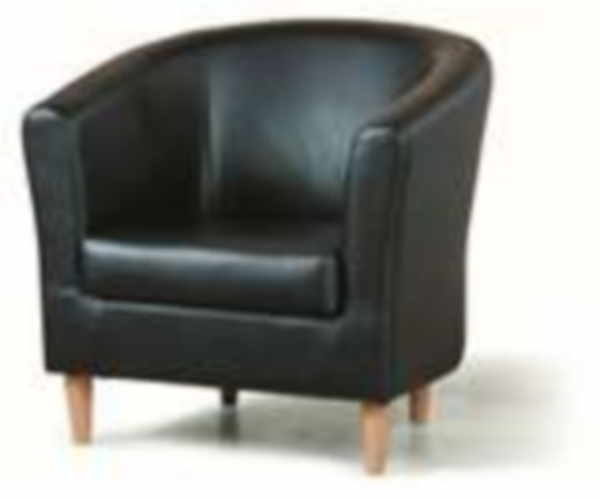 Black Leather Club Chairs