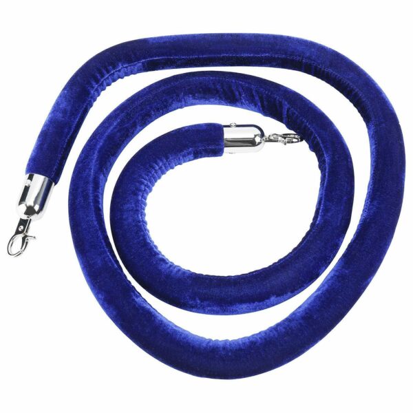Blue Velvet Rope for Stanchions