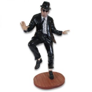 Photo of two life size prop statues resembling Jake and Elwood of The Blues Brothers