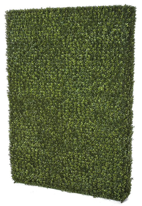 Green Boxwood Faux Hedge 84 inches tall for Party Rentals and Corporate Event Hires