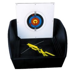 Bulls eye Target Crossbow Carnival Tub Game for Party Rentals and Corporate Events