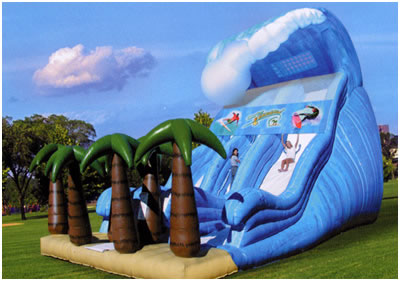 Giant Wave Inflatable Slide for Party Rentals and Corporate Special Events Hire