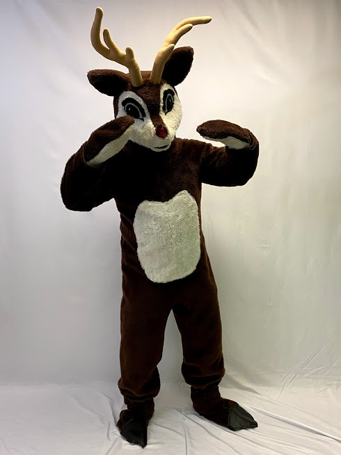 Rudolph the Reindeer Plush Antlers and Nose Costume Kit 