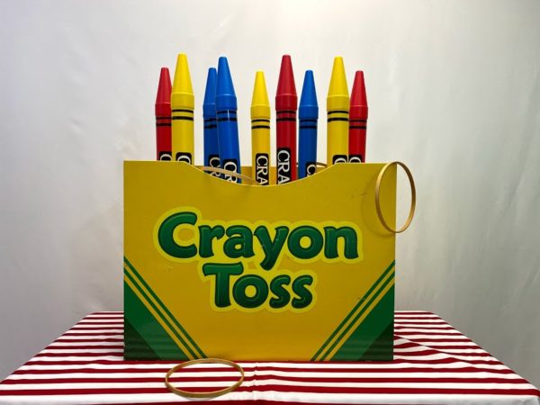 Crayon Toss Hoola Kiddie Carnival Midway Game for Party Rentals and Corporate Special Events