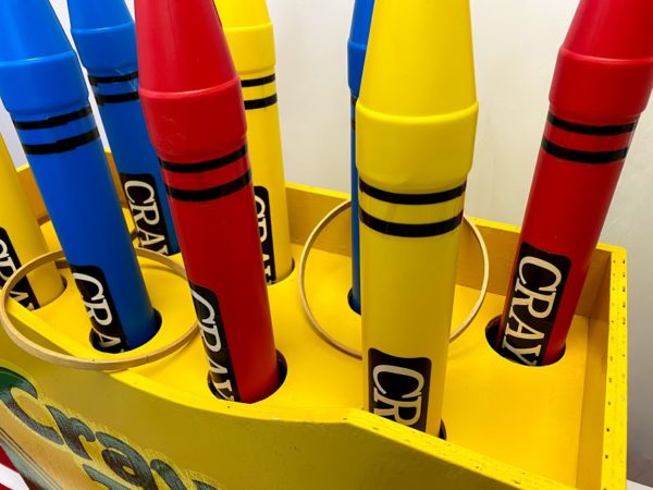 Crayon Toss Hoola Kiddie Carnival Midway Game for Party Rentals and Corporate Special Events