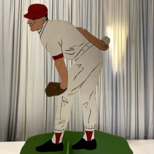 Cutout Prop of baseball pitcher player