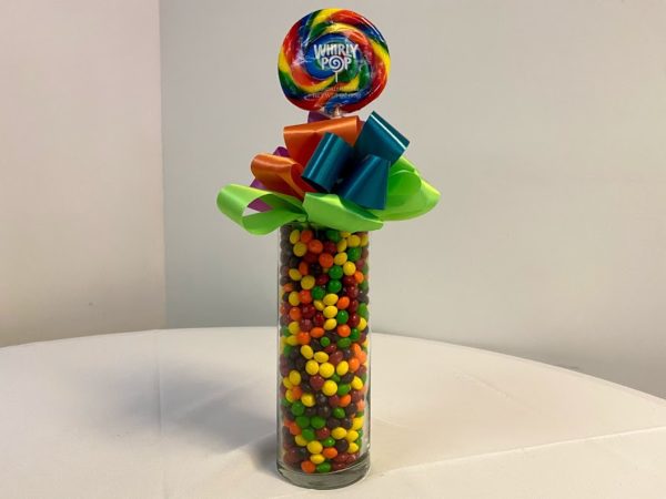 Candy Whirly Pop Skittles Centerpiece