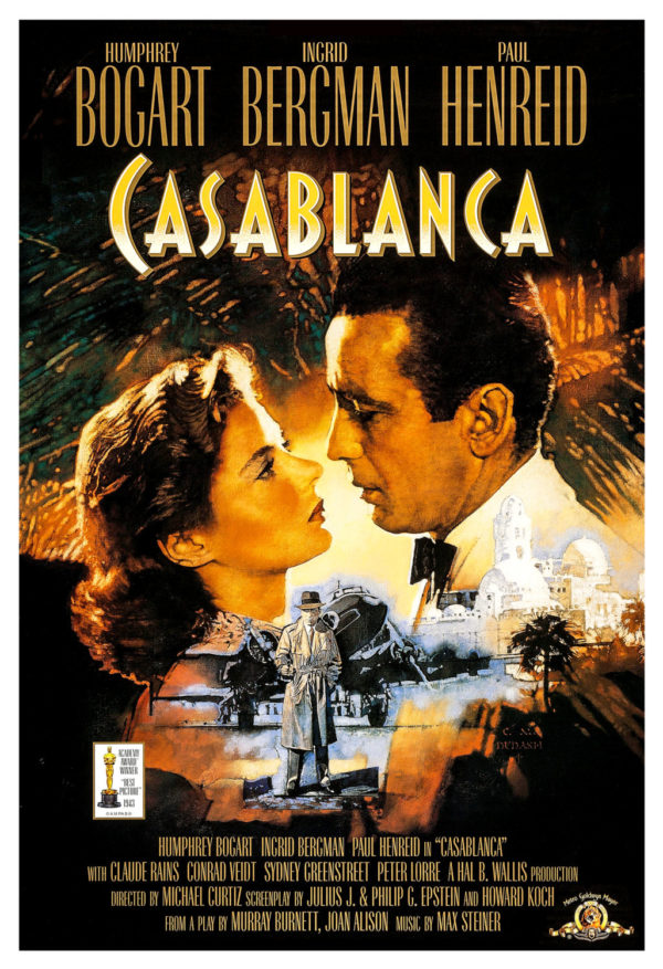 Casablanca Movie Poster for Prop Rental