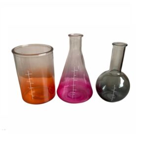 Chemistry Glass Beaker Flask Assortment for Halloween Theme Party Rentals