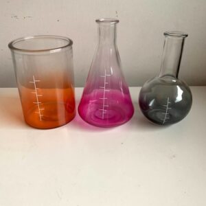 Chemistry Glass Beaker Flask Assortment for Halloween Theme Party Rentals