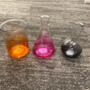 Chemistry Glass Beaker Flask Assortment for Halloween Theme Party Rentals