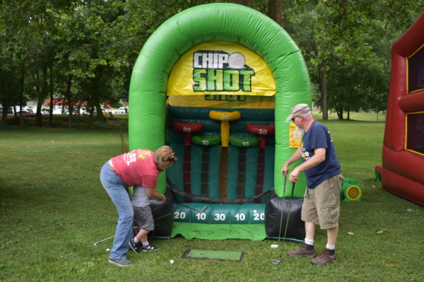 Chip Shot Golfing Challenge Inflatable Sports Game for Party Rentals and Corporate Special Events Hire