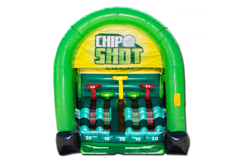 Photo of an inflatable golf chipping game