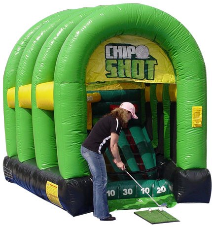 Chip Shot Golfing Challenge Inflatable Sports Game for Party Rentals and Corporate Special Events Hire