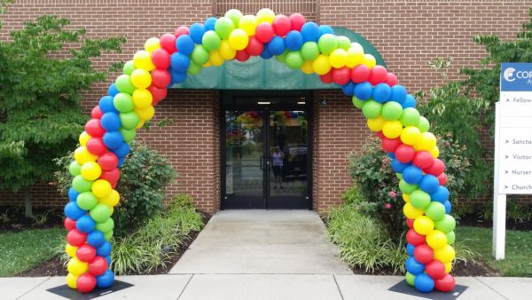 Entrance Balloon Spiral Arch in Assorted Colors