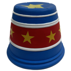 Circus Carnival Tub Pedestal Blue And Red Magic Special Events Richmond Virginia