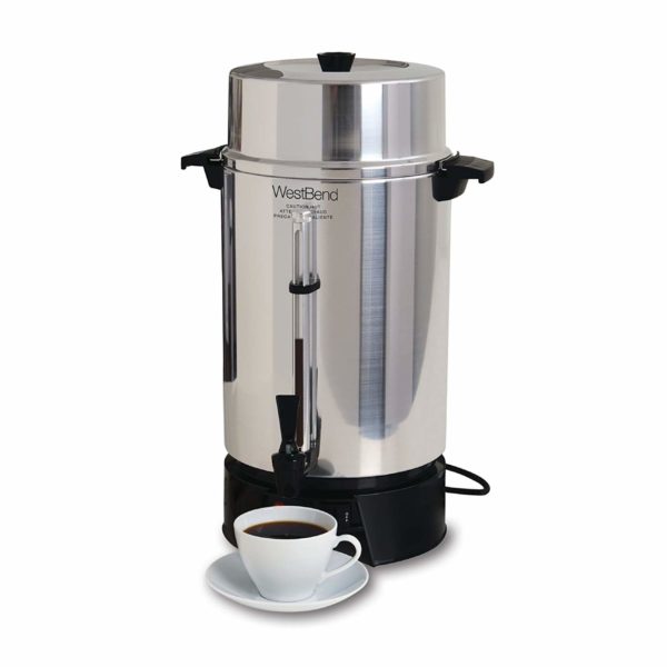 Coffee Maker Electric Aluminum 100 Cup for Party Rentals or Catering Events