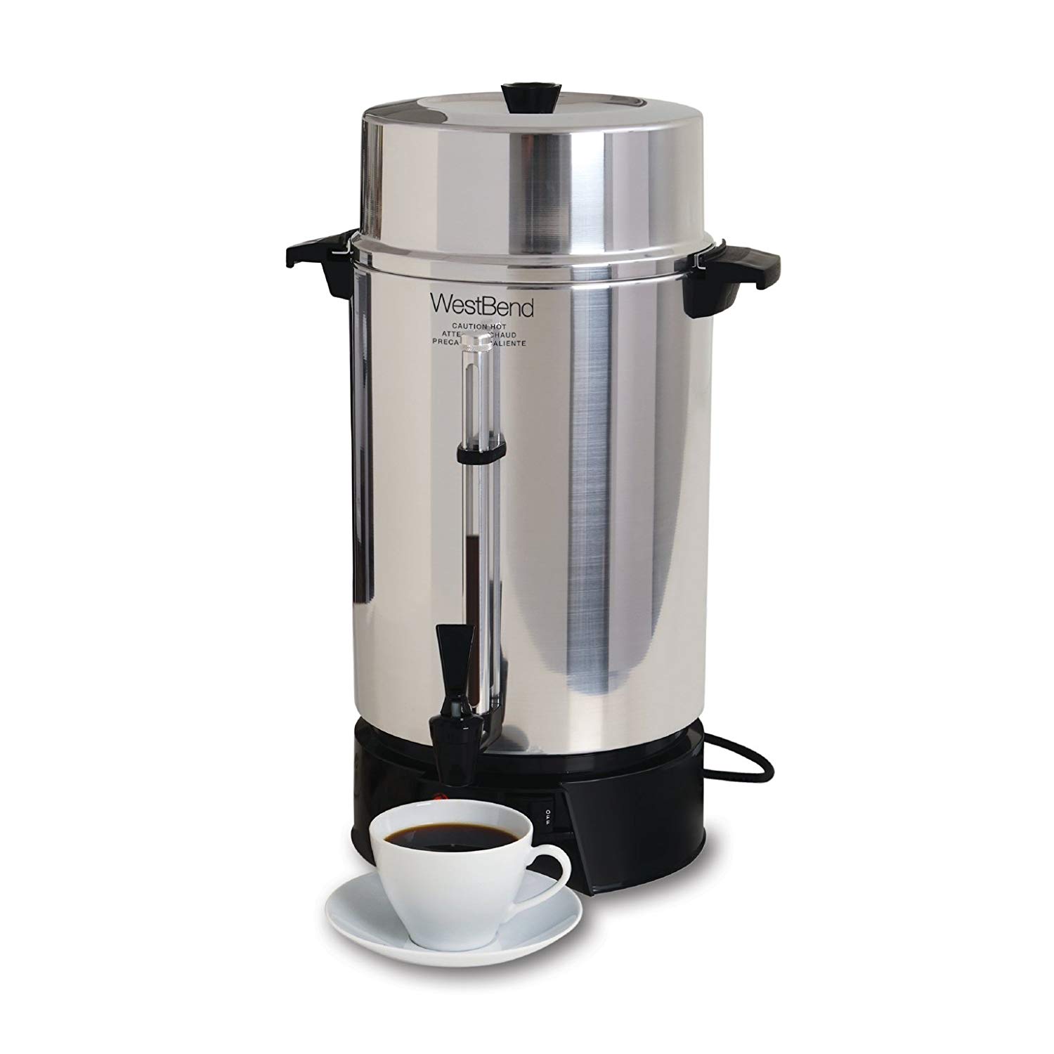 PartyHut 100-Cup Commercial Coffee Urn Brewing Broiler Coffee Maker