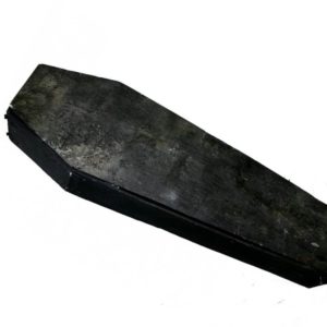 Photo of a old wood coffin or casket prop