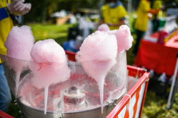 Freshly Made Pink Cotton Candy