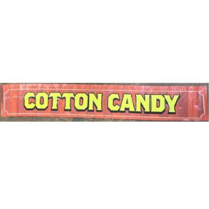 Cotton Candy Red Banner Sign
