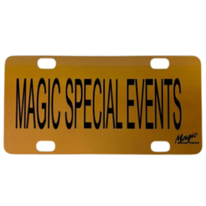 Custom License Plate Magic Special Events