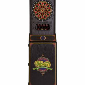 Cabinet Style Arcade Game with Dartboard and Soft Tip Darts for Corporate Events Party