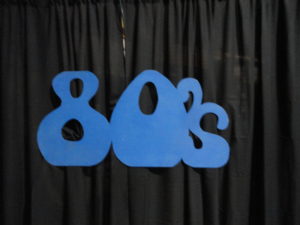 1980s Decades Sign for Party Rentals and Theme Events