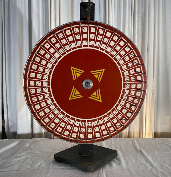 Wheel of Fortune Spinning Wheel Game with Dice Motif