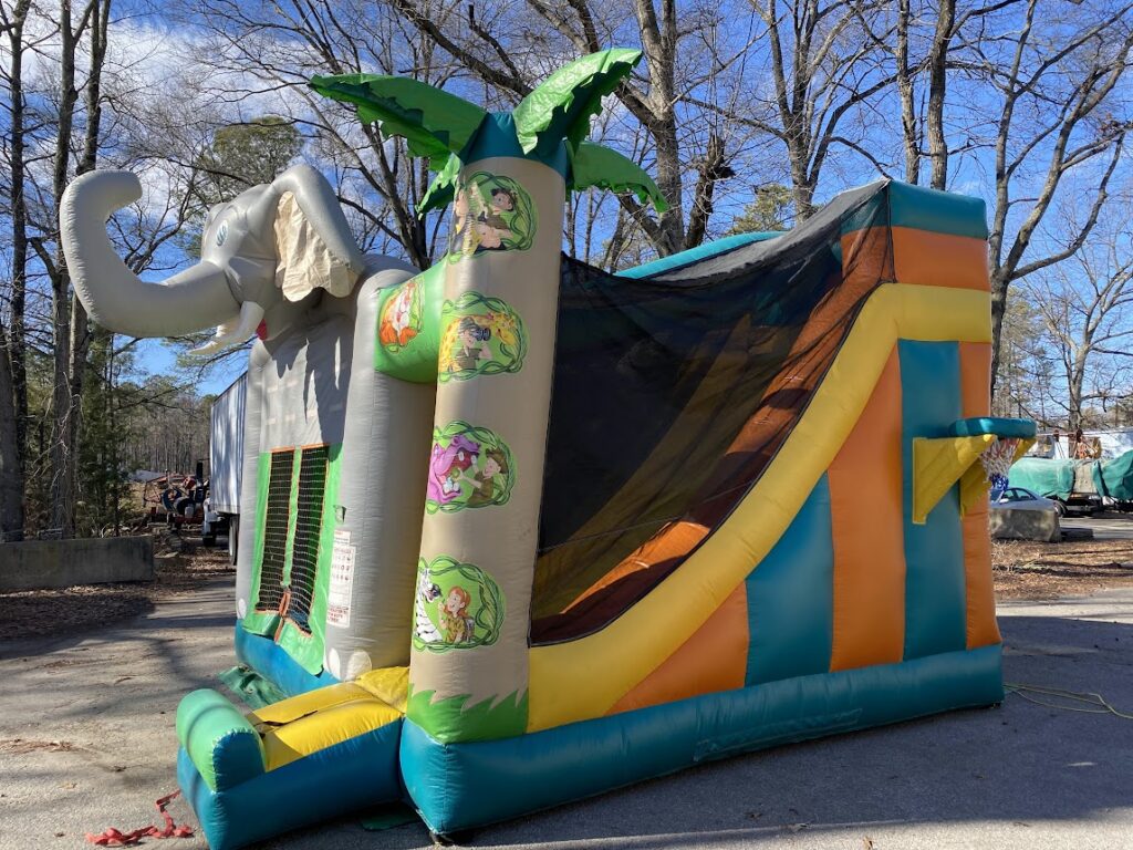 JUNGLE ELEPHANT INFLATABLE COMBO BOUNCER Magic Special Events Event
