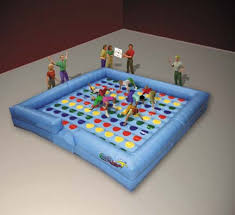 Photo of giant inflatable twister type game