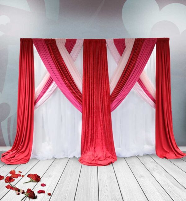 Fabric Photo Backdrop Valentines Day Love Is In The Air