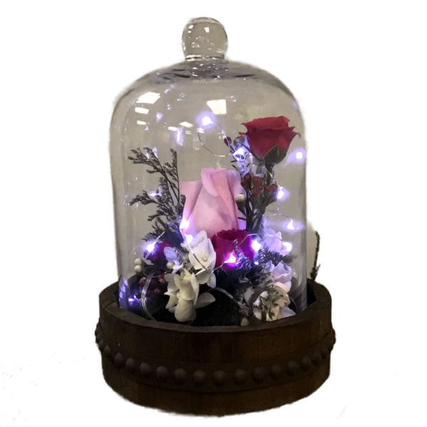 Fairy Fantasy Bell Jar Rose Assortment Decor