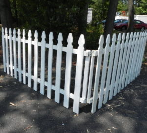 White Wooden Picket Fence for Party Rentals and Corporate and Special Events