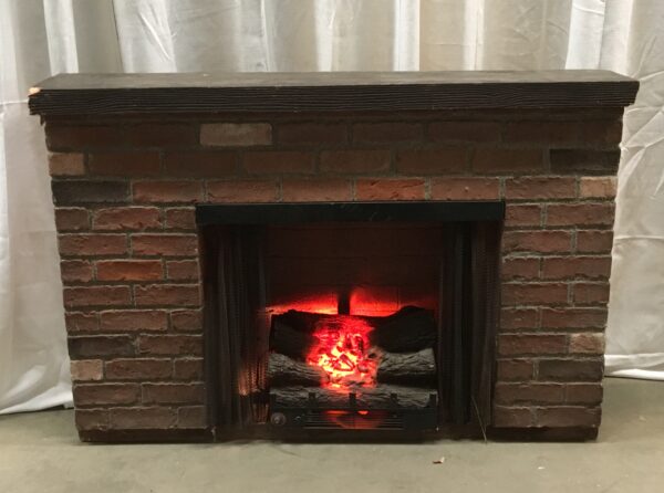 Fireplace Brick With Mantel