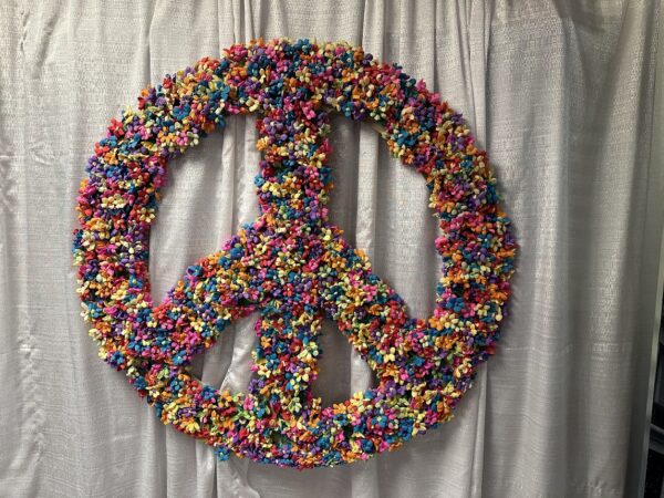 Flower Power Peace Sign Prop 60s 70s Magic Special Events