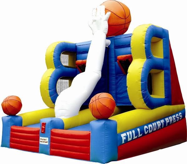 Photo of an inflatable Basketball game