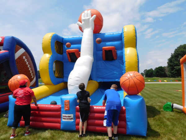 Full Court Press Inflatable Basketball Sports Game Magic Special Events